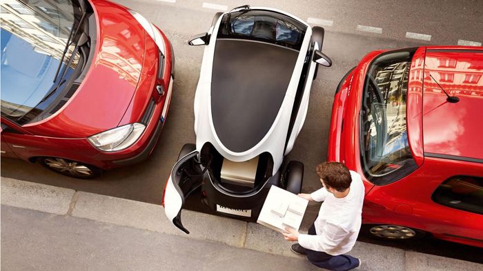 Χάρη, στις λιλιπούτειες διαστάσεις του, το Renault Twizy Cargo υπόσχεται εύκολη πρόσβαση των επαγγελματιών στα αστικά κέντρα, με μεγαλύτερη ασφάλεια α